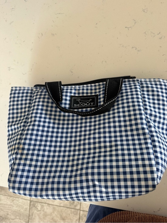 Scout Handbags - SCOUT Navy Gingham lunch Bag